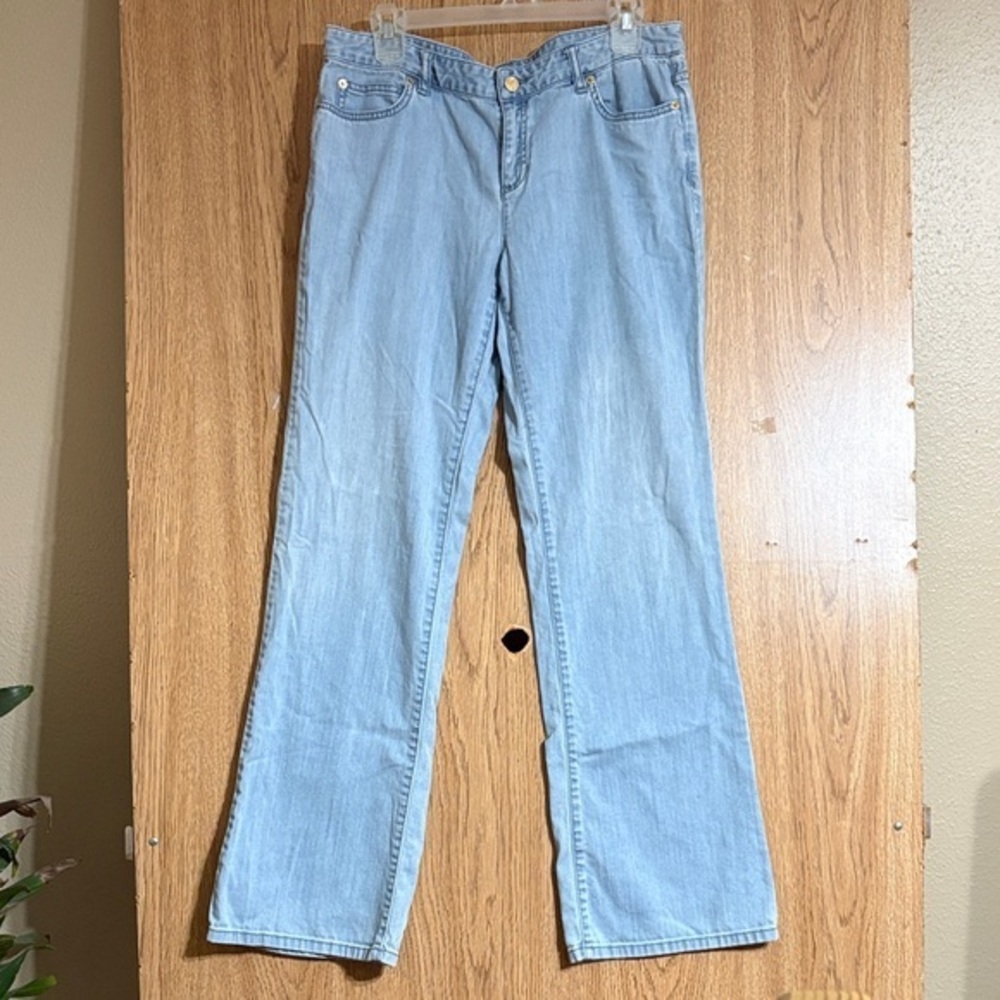 Michael Kors Light Blue Flare Jeans